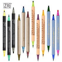 지그 캘리그라피2 지그펜 파스텔 메탈릭 캘리펜 48색, 2.지그 MS캘리그라피 메탈릭, 블루