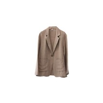 간절기 여름마의 출근여성 긴팔 린넨자켓 데이트패션