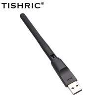 네트워크 랜카드 TISHRIC-USB Wifi 어댑터 802.11n/g/b 150Mbps 무선 외부 카드 PC 데스크탑 노트북용 2.4G 수신기, [01] Black