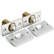 도어 2PCS 스테인레스 스틸 스톱 마그네틱 스톱퍼 포수 조절 캐치 17MM 디아 옷장 스프링 볼, [01] Gold