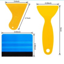 자동차 필름 랩 도구 키트 스퀴지 세트 비닐 스크레이퍼 커터 차량 창 색조 자동차 액세서리 포장 도구 비, 03 3Pcs, 3Pcs