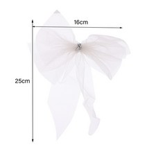 웨딩카장식 자동차 6pcs 대형 활 리본 diy 생일 선물 포장 포장 할로윈 크리스마스, 하얀, 하얀