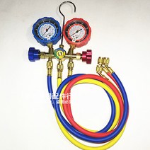 R134 R22 R404A R407C 겸용 에어컨 가스 냉매 게이지, HS조정가능한퀵카커넥터가있는패키지