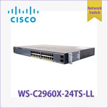 [중고] CISCO WS-C2960X-24TS-LL 시스코 스위치 24포트 기가랜