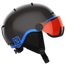 살로몬(SALOMON) 스키 헬멧 스노우보드 GROM VISOR (그롬바이저) SL, 블랙, 엘