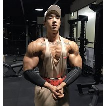 보디빌더민소매 근육 스포츠 루즈핏 남자 순수한 면화 통기성 땀흡수 체육관 훈련 근육