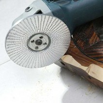 목공 그라인더휠 100mm 목재 연마 그라인더날 실버, 1개