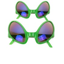 안경 파티 웃긴 외계인 얼큰이 알작은 선글 선물, 블랙렌즈