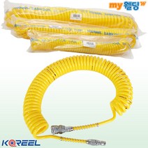 코릴 우레탄 코일에어호스 외경 12mm 10M (커플러장착형), 1개