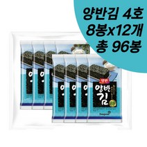 동원 양반김 4호 8봉 12개 총 96봉 도시락김 맛있는 식탁김, 상세페이지참조