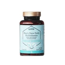 비타코스트 시너지 천연 비타민 미네랄 포도씨 엘더베리 K2 맨 원스데일리 멀티비타민 72정 Vitacost Synergy Men MultiVitamin, 1개