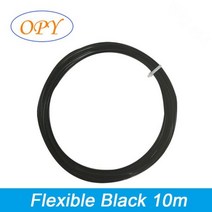 3D프린터 3D펜 필라멘트 재료 Tpu 1Kg 플라스틱 탄성 1.75Mm 0.5Kg 10M 100G 샘플 3D 프린터 자연 검정 빨강 녹색 파랑 노랑 색상, 16 Flexible Black 10m