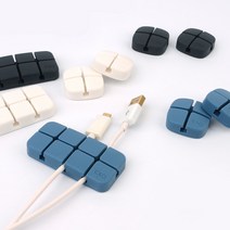 선고정클립 케이블선 정리 배선 꼬임방지 주변 선홀더, 일반 - 아이보리