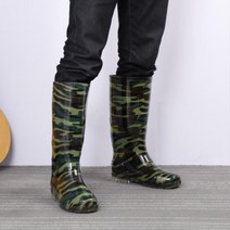 긴 작업장화 군부대 주방 설거지 장화 청소 일장화 신발 반장화 시골, 260mm, 카키밀리터리