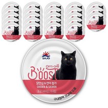 사조 고양이 습식사료 옵티원 부스트 닭안심+연어, 24개, 7박스, 160g