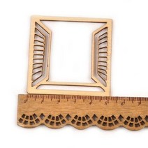 4개 60-80mm 집 창문 대문 diy 꾸미기 목공예 학교 미술 수업 만들기 재료, B