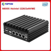 2022 신제품 11 세대 펜티엄 N6005 2.5G pfSense 라우터 4 인텔 i226 Nics NVMe 2 DDR4 팬리스 미니 PC OPNsense 방화벽 VPN 서버, Intel Pentium N6005, EU, 8GB DDR4 128GB NVMe