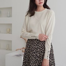 소매 버튼 니트5color /빅사이즈 66~100까지