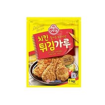 오뚜기 엄마손맛 식자재 치킨튀김가루 1KG 홈카페 아이간식, 9개
