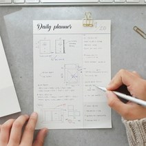 EM_캘리 데일리 패드 디자인문구 플래너 캘린더 스케쥴러 주간스케줄러