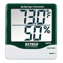 Extech 445703 디지트 온도계 그린 및 그레이 USA 미국, With Min/Max_Hygro-Thermometer