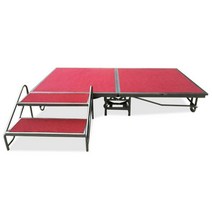 단상 간이 무대 콘서트 미니 카페 1.22m x 2.44m, 183x244cm, 1ea, 레드