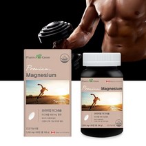 마그네슘 에너지이용 신경 근육 유지 영양제 캐나다 직수입 완제품 근육기능유지 에너지대사 활력보충 식약처인증 건강기능식품, 12개월분