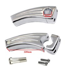 바이크 핸들 부품 열선그립 바이크 핸들Nordson 25mm 오토바이 핸들 바 라이저 Aprilia Victory Triumph D, 05 Silver 12CM Height