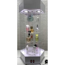 투명진열장 디스플레이 캐비닛 상가 전시회 박람회, 소형 70 cm + 골드