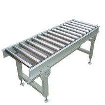 컨베이어 밸트 레일 전동 택배 이동 분류 작업대, 화이트