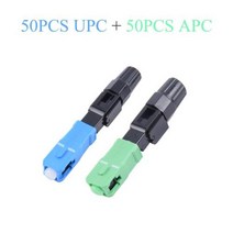 광접속기 10200Pcs 임베디드 광섬유 고속 커넥터 UPCAPC SC 플러그 단일 모드 어댑터 빠른 필드 어셈블리 55mm217in, CN+Kit3