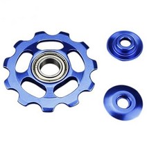 자전거 폴리 뒷 변속기 세라믹 가이드 풀리 11 포지 및 네거 치아 가이드 휠 세라믹, 푸른