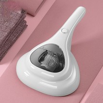 가성비무선청소기 가벼운 자외선 진드기 제거 10000PA 진공 무선 휴대용 매트리스 소파 침대 가정용 분리형 필터, 1.White
