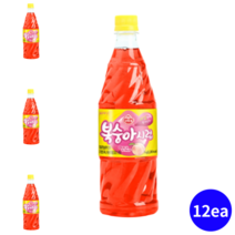 복숭아시럽 1kg 12개 과일시럽 슬러쉬 칵테일 소스 농축액 홈카페시럽 Peach syrup 음료베이스 칵테일시럽 칵테일재료 모히또시럽 엘더플라워시럽 피치시럽 음료파우더 과일농축액