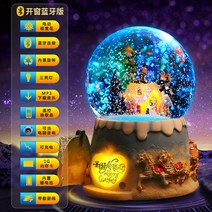 해외배송 리엘라노 크리스마스 선물 크리스털 볼 뮤직박스 회전목마 여자친구 생일 선물, 옵션16