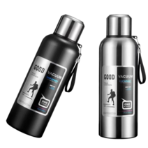 코코리브 보온보냉 316스텐 텀블러 보온병, 1개, 1000ml, 스틸
