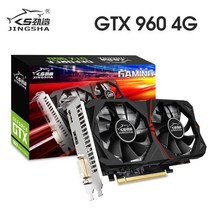 [해외]JINGSHA 비디오 카드 NVIDIA VGA Geforce HDMI 호환 Dvi 게임용 신제품 GTX960 4GB 128Bit GDDR5 그래픽 카드, 프랑스