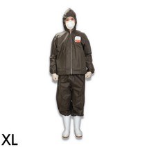분진 먼지 오물방어 분리형 방진복 회색XL 샌딩그라인딩 식품가공용 도장용