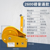 호이스트 전동 윈치 우인치 우인찌 윈찌 기중기 리프트 도르레 미니 와이어 스위치 가정용, 2600파운드 40m 와이어로프 후크