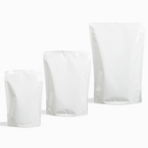 홍진포장 나일론 화이트 이방 스탠드봉투 스탠딩파우치 100장 사이즈 5종 (지퍼없음), 27x33cm (3L) - 100장 (장당330원), 1개