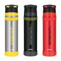 써모스 등산용 물병 텀블러 900ml FFX-901, 클리어스테인레스