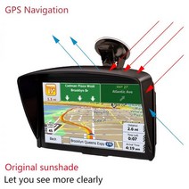 자동차 트럭 액세서리 용 7 인치 gps 네비게이션 256M + 8GB 용량 성 터치 2022 업데이트 유럽 북미 맵, 8G 256M Capacitve_Russia