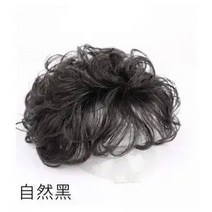 여자 똑딱이 정수리 부분가발 항암가발 리얼펌 단발머리 땜빵 중년 자연산 볼륨 백발 가발녀 단발 리얼컷, 01 블랙 리필 블록-진발금