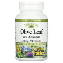 네츄럴팩터스 허벌 팩터스 올리브잎 500mg 90캡슐