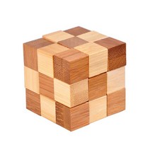 공명쇄 치매예방 게임 놀이 교구 클래식 IQ 두뇌 티저 콩 밍 루 반 잠금 3D 나무 교육 연동 버 퍼즐 성인, 09 9