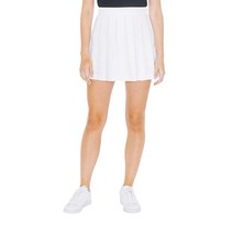 American Apparel 여성용 개버딘 테니스 스커트 화이트.