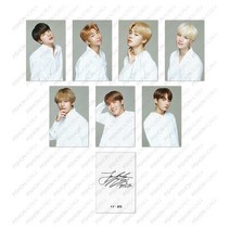 [bts사진] 정품 국내배송 / 방탄소년단 BTS 멤버사인 포토카드 7장세트 블랙/화이트, 화이트