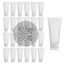 [25개묶음판매] PE 반투명 튜브용기(빗살) 15ml 30ml 50ml 100ml, 25개