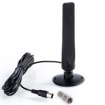tv안테나선 dvb-t tv 안테나 무료보기 hdtv 20db 실내 디지털 안테나 공중 부스터 dvb-t antena tv hdtv 상자 케이블, 01 Black