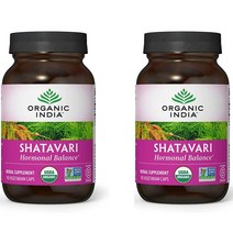 오가닉인디아 샤타바리 Shatavari 400mg 90베지캡슐 x 2통, 90정